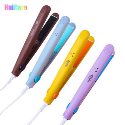 China Household OCTET Ceramic Coating Mini Hot Hair Flat Iron Flat Straightener For Hair for sale