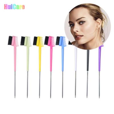 China Blinged Edge Control Brush Hair Brush Comb Out Irridscent Salon Hairdressing Styling Edge Control Broom for sale