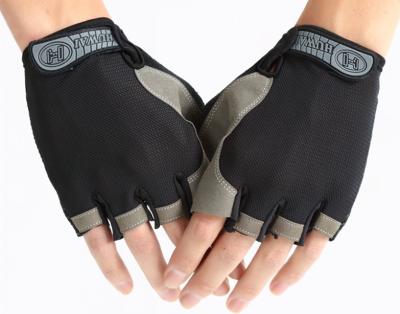 China Breathable / Durable Outdoor Sports Gym Gloves Men Half Finger Cycling Cycling Gloves for sale