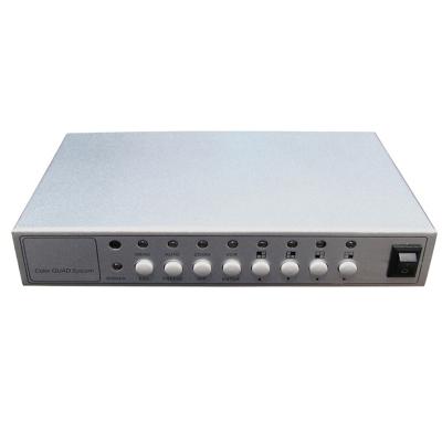 China Small Metal Four Screen Processor BNC Output CCTV Video Quad Screen Splitter for sale