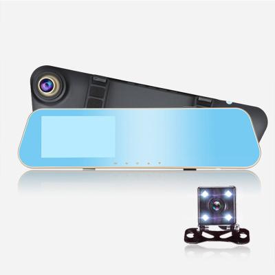 China Full 1080P Waterproof 4.3 Inch Mini Rearview Mirror Hd Car Dvr Dash Cam Camera for sale