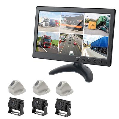 China DSP Vehicle Truck Bus DVR Monitor Kit 10.1 Inch 360 Degree Around Monitor 6CH 1080p VCR Touch Screen System for sale