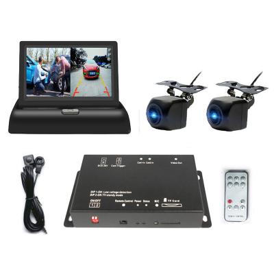 China Mobile Car Video Recorder Kit 2CH 1080P DVR Recorder Kit Including 2pcs 200MP AHD Car Camera Support SD Card 128GB for sale