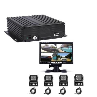 China Mobile Truck MDVR 4 Channel AHD SD HDD Vehicle Camera System 4CH DVR Kit With HD Camera Display ST-505AL-KIT for sale