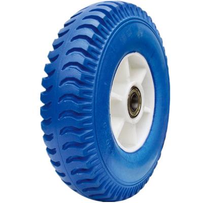 China Hotels 10 Inch Small Pneumatic Rubber Wheel With Rim And Bearing 3.00-4, 3.50-4 for sale