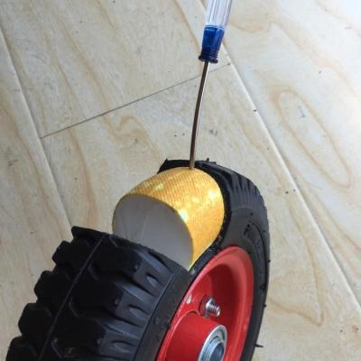 China 250-4 Inch 8 Inch PU Wheel Barrow Polyurethane Foam Rubber Foam Wheels With Bearings, Tool Cart Wheel for sale