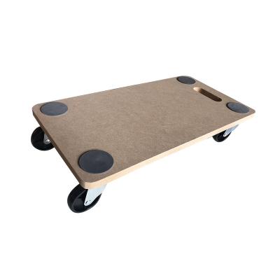 China MDF Wooden Trolley Tools 200KG GS Mobile Transport Trolley 59*29cm for sale