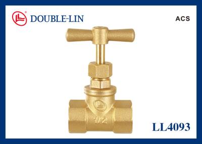 China T Handle Female X Female 1 Inch Brass Gate Valve for sale