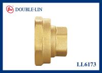 China 2 Piece Straight Connector Flat Washer Brass Threaded Fittings for sale