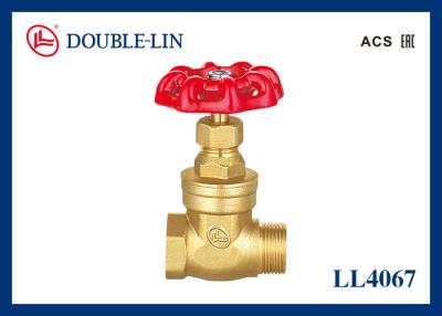 China Cast Iron Handle 1/2 To 1 Inch Brass Gate Valve Female X Male for sale