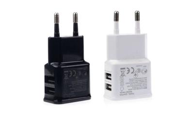 Cina 5 volt 1A 2 Ports l'adattatore del caricatore della parete di USB per il iPhone HTC LG di Samsung in vendita