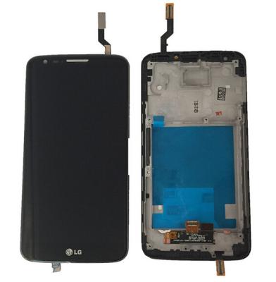 China Lcd Touch Screen Black For Lg Optimus G2 d802 d805 Lcd Screen Parts , Frame Assembly for sale