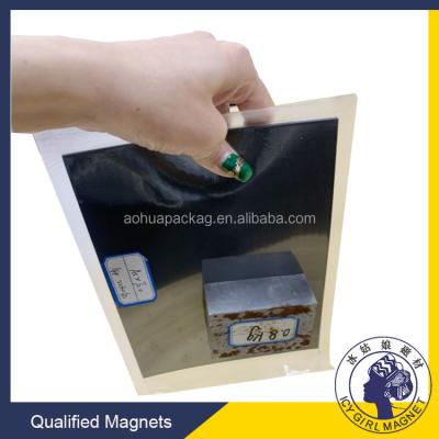 China NdFeB Aohua-Magnetic packing Supply strong magnetic Flexible NdFeb rubber soft magnet [Customize 2.0mm thick adhesive magnet] for sale