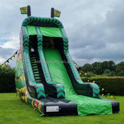 China Commercial Wet Dry Mega Pool Slide 25ft Inflatable Rental Waterslide For Party Rental for sale