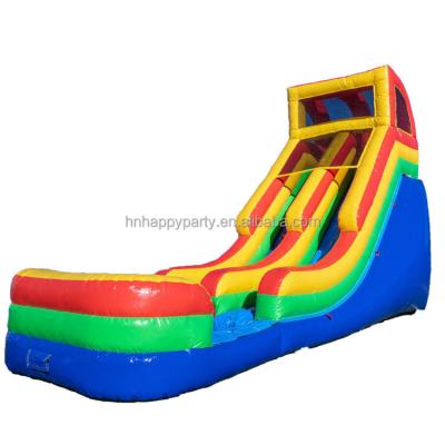 China Colorful Inflatable Rainbow Kids Water Slide Pool Rental Waterslides For Kids Adults for sale