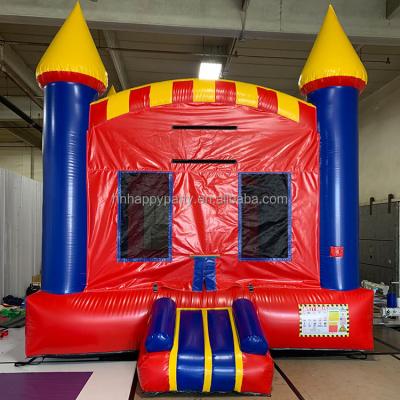 China Blue Yellow 13x13ft Red Blue Bouncy Bouncer Castle Inflatable Bounce House Moonwalk Rental With Blower for sale