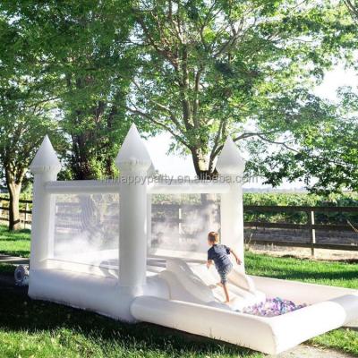 China White House Wedding PVC Commercial Rental Bouncer Bouncy Castle Inflatable Bounce With Ball Pit for sale