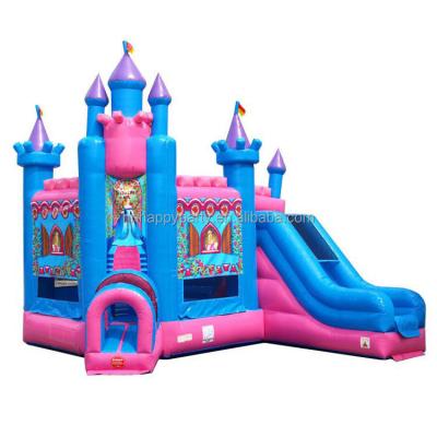 China Combination inflatable princess bouncer jumping castles toys and accessories rental inflatable slide for kids for sale