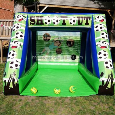 China Events/Birthday Parties/Team Building Parties/Corporate Corporate Events Blow Up Penalty Football Beat Goalkeeper Inflatable Football Shoot Game For Kids Adults for sale