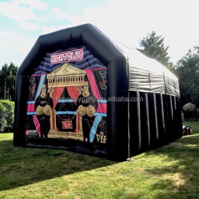 China Large Commercial Portable Inflatable Nightclub Disco Party Rental Inflatable Tent With Led Light for sale