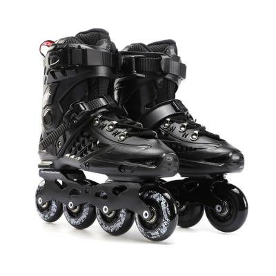 China Professional Fancy PVC Men And Women Adult Instant Inline Roller Skates Full Stripes for sale