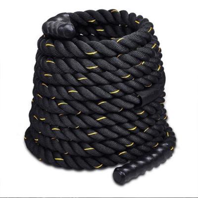 China Wear Commercial Fitness Polyester Rope Exercise Battle Rope Resistance Combat Training Wholesale for sale