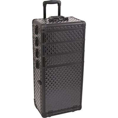 China Hot Selling Fashion Cosmetic Case Aluminum Makeup Trolley Beauty Professional Cosmetic Case Trolley Case for sale