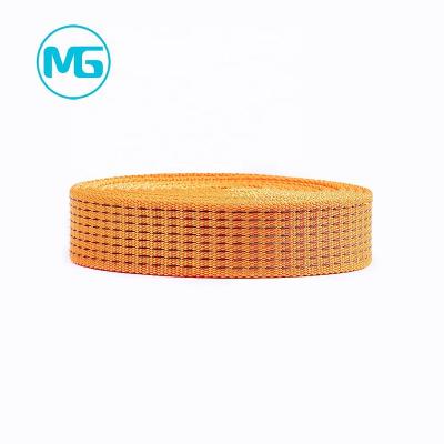 China Non-slip custom woven elastic polyester nylon hollow webbing for sale