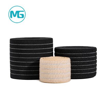 China 70/90Mm Customized Fuzzy Stretch Elastic Nylon Breathable Hook And Loop Non-Slip Elastic Strap for sale