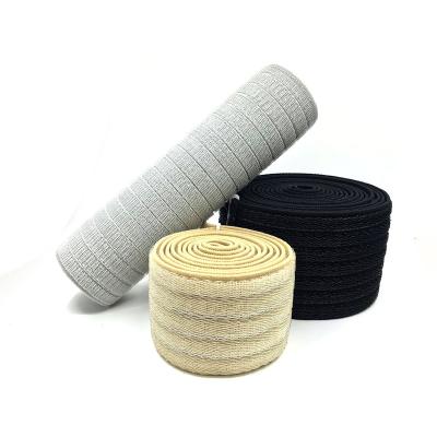 China Black And White 60Mm Elastic Band High Quality Nylon Elastic Webbing 25Mm 32Mm 38Mm 50Mm for sale