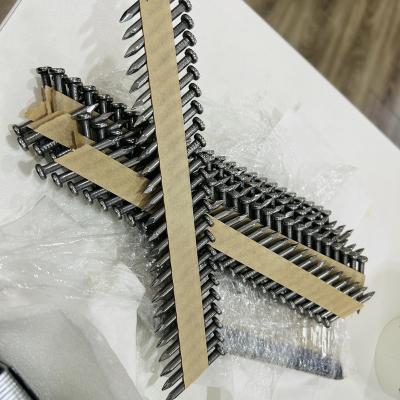 China Flat Galvanized Assembled Strip Paper Framing Nails for sale