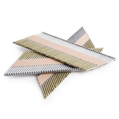 China Flatbed 3 Inch 3.05*75mm Plastic Head Strip Paper Frame Nail for sale