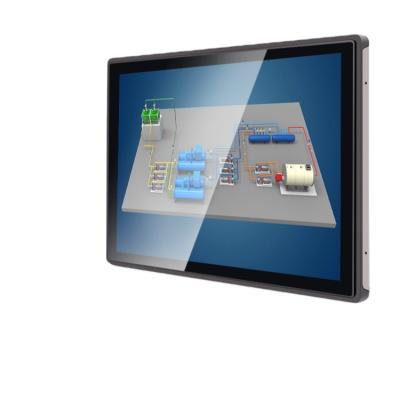 China 215inch industrial metal frame industrial wall mounted best quality lcd display touch open frame contact display general sale for sale