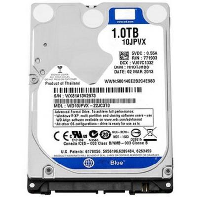 China WD Blue WD10JPVX 1TB laptop sata internal hard drive for desktop computer for sale