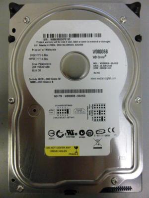 China 7200rpm IDE Hard Disk Drive For PC Desktop Laptop Digital Camera WD800BB for sale