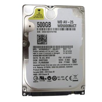 China WD5000BUCT 2.5inch 500GB Hard Disk Drive for CCTV and NVR , laptop 7200 rpm hard drive for sale