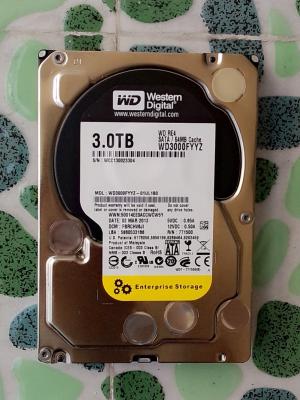 China disco rígido interno 3TB do servidor de 3.5inch SATA, esconderijo WD3002FAEX de 7200RPM 64MB à venda