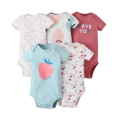 China Triangle rompers wholesale popular summer cotton toddler boutique clothing baby jumpsuits hot sale baby romper for sale