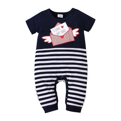 China Factory Wholesale 100% One-Piece New Baby Polyester Clothes Top Short Sleeve Climbing Children's Clothes for sale