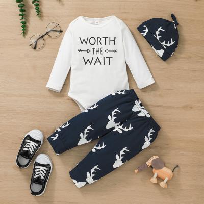 China 95% Cotton Boy Clothes Set Designer Clothes Kid Suit 2 Piece Panties Set Matching Clothes Makers Baby Set Wear for sale