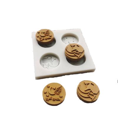 China Factory New Product Sustainable Muslim Islam Greeting Words Molds Silicone Molds For Chocolate for sale