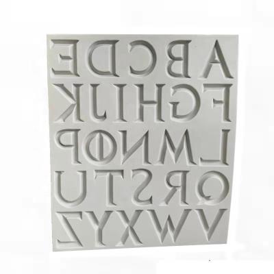 China MingLiU-ExtB Viable Font Factory Yiwu Metal Classic Uppercase Industrial Type 26 English Letters Shape Silicone DIY Cook Baking Molds for sale