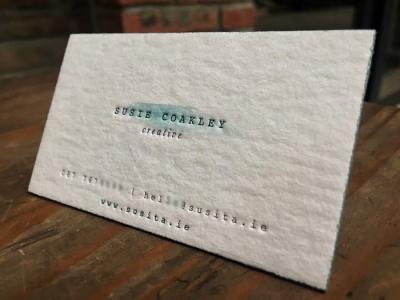 China High Grade Letterpress Business Cards Comfortable Touch , 500gsm Paper Weight for sale