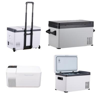 China Low Noise Fast Fridge Freezing 36liter DC12 Volt Compressor Cooler European Car Portable Refrigerator Mini Freezer Fridge for sale