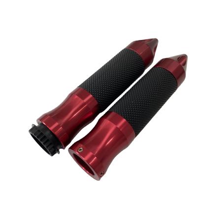 China New Type Rubber Grip-hs-013 Motorcycle Rubber Grip Grips Universal Red Handle Grip for sale