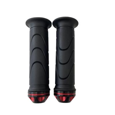 China New Design Aluminum And Rubber Universal Comfort Grip Handle Handle Grip Red Rubber Motorcycle for sale