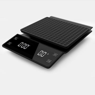 China With Custom New Digital Scale Tray Coffee Scale Timer 2020 Coffee Machines LED Coffee Scale With A 1g Timer for sale