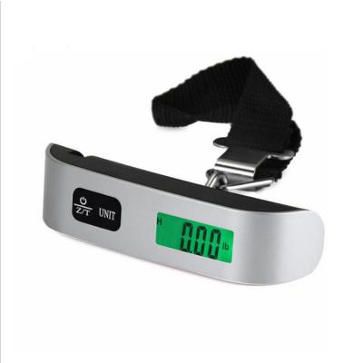 China ABS + Stainless Steel Travel 40kg/88LB/50KG/110LB Portable Electronic Digital Luggage Weighing Hanging Scale for sale