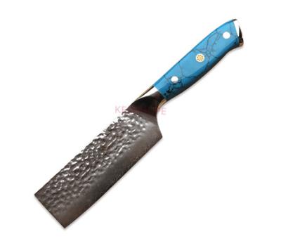 China Durable Professional High End Handcrafted Cleaver Knife 5 Inch 67 Layers Damascus Steel With VG10 Core Japanese Chef Knife Kitchen Knife for sale