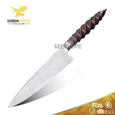 China Sustainable Luxury Sweden Damasteel RWL34 Damascus Steel Powder Chef Knife USA Drop Ironwood Japanese Chef Knife 8 Inch Kitchen Knife for sale